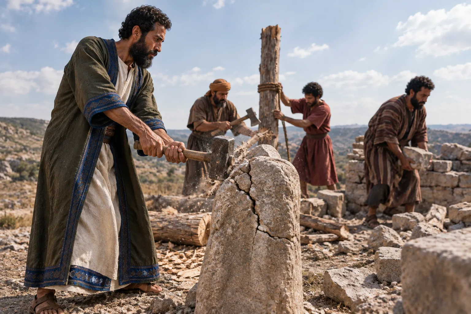 Asa Shatters the Sacred Pillars (2 Chronicles 14:3–5)