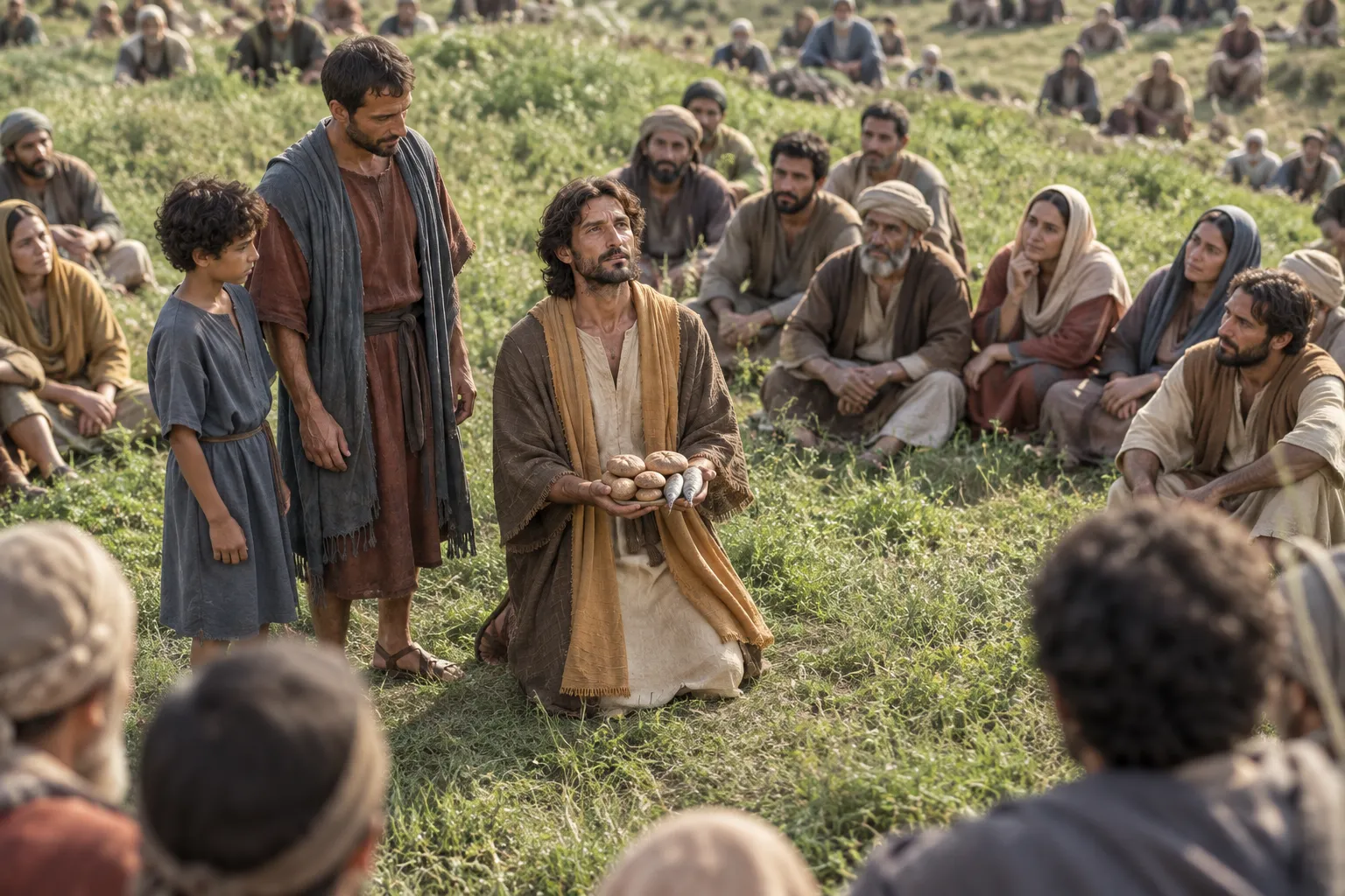 Jesus Gives Thanks for the Loaves and Fish (John 6:8–11)