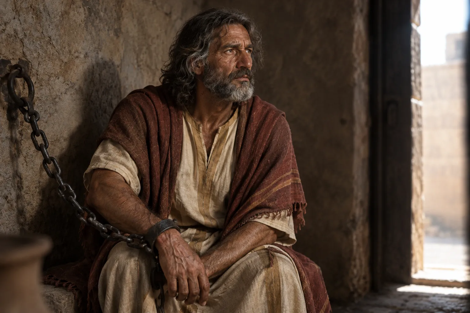Paul chained like a criminal (2 Timothy 2:9–10)