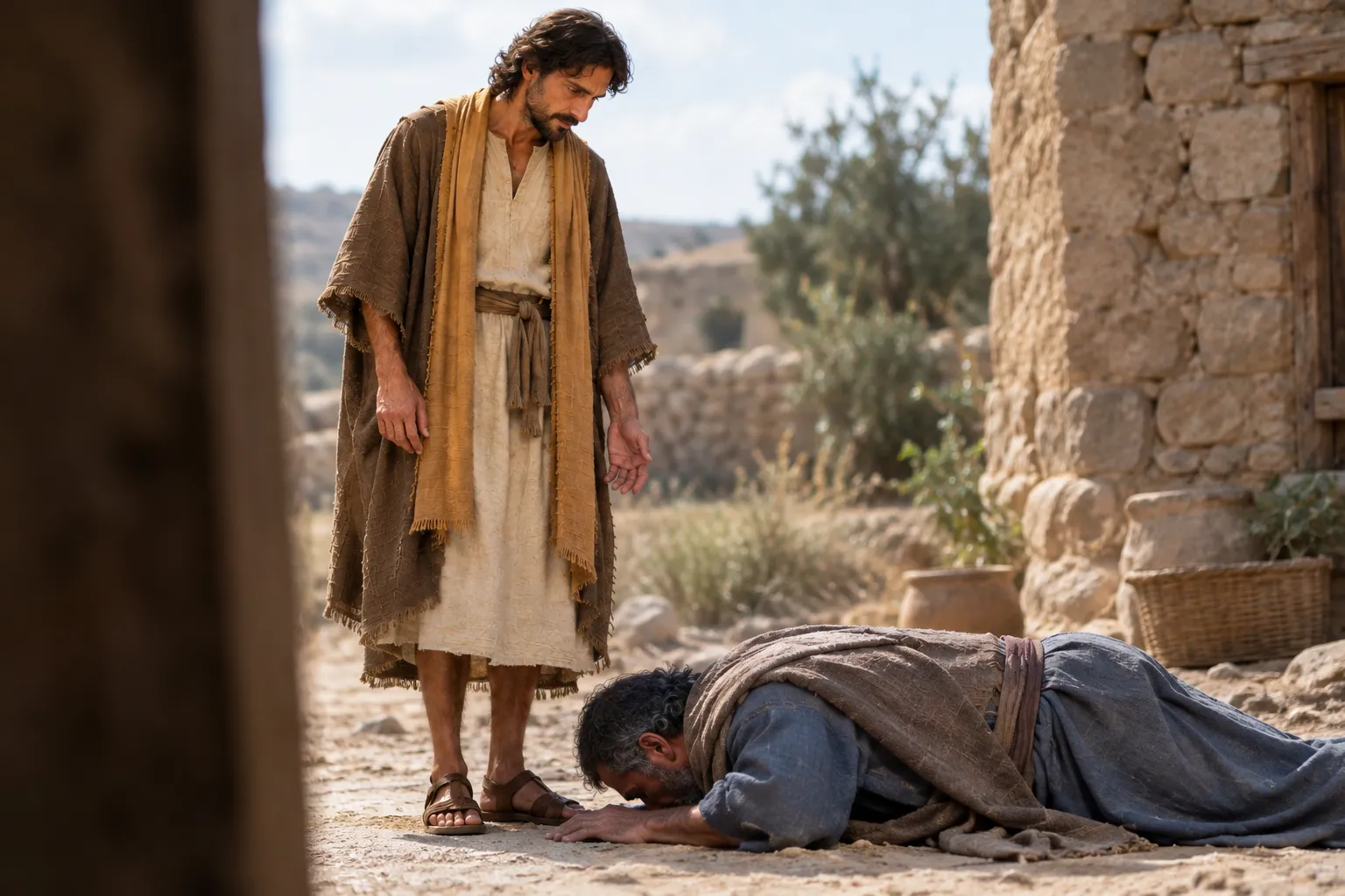 The Samaritan Gives Thanks (Luke 17:15–19)