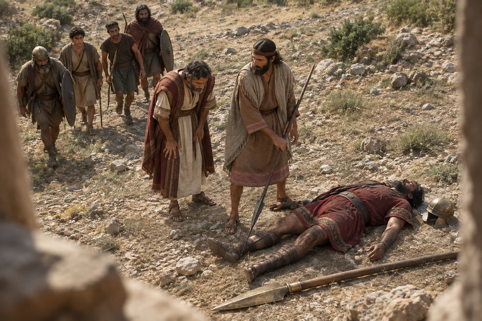 Abishai rescues an exhausted David (2 Samuel 21:15–17)