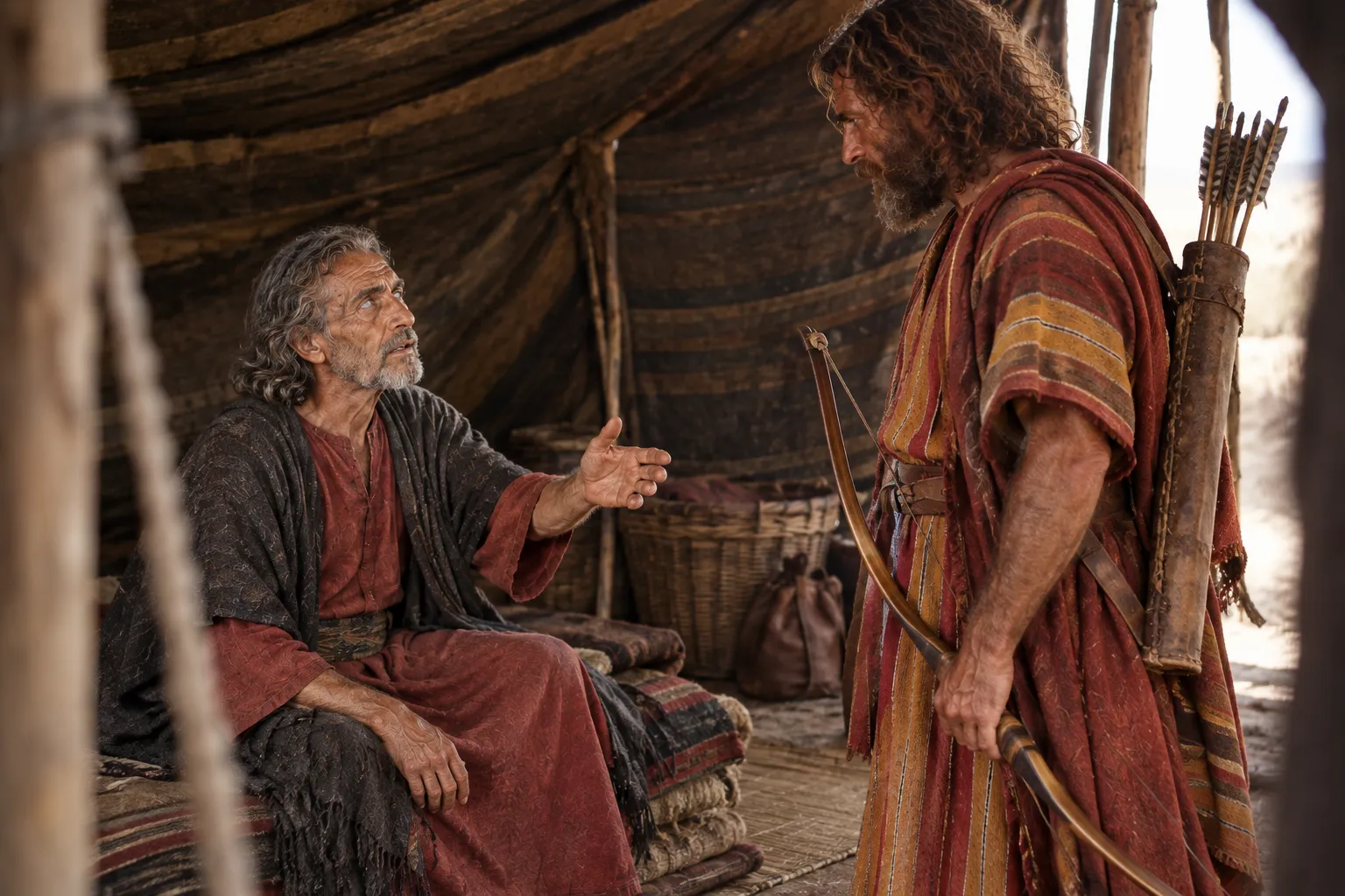 Isaac Commissions Esau to Hunt (Genesis 27:1–4)
