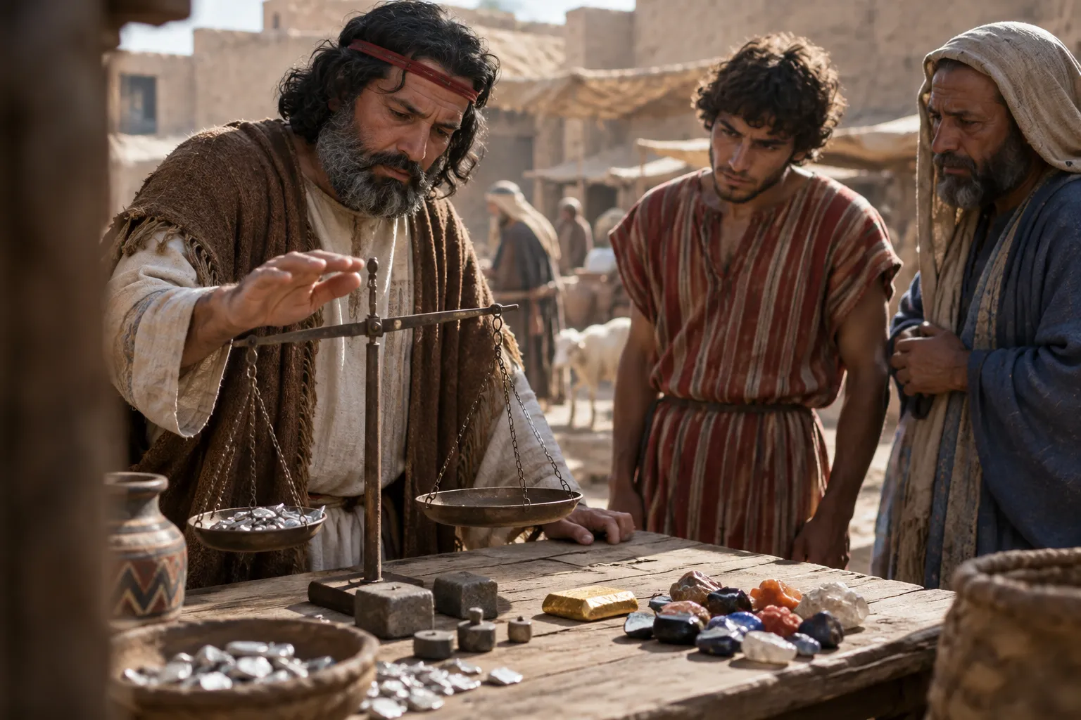 Wisdom cannot be weighed for treasure (Job 28:12–22)