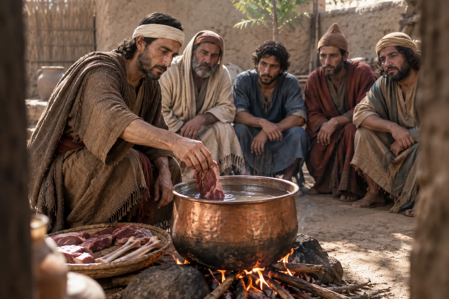 The parable of the copper pot (Ezekiel 24:3–5)
