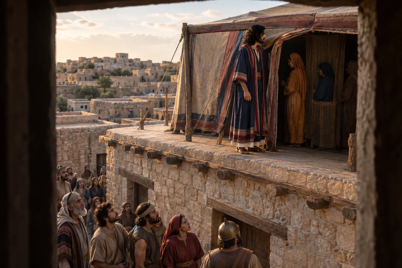 The public tent on the palace roof (2 Samuel 16:21–22)