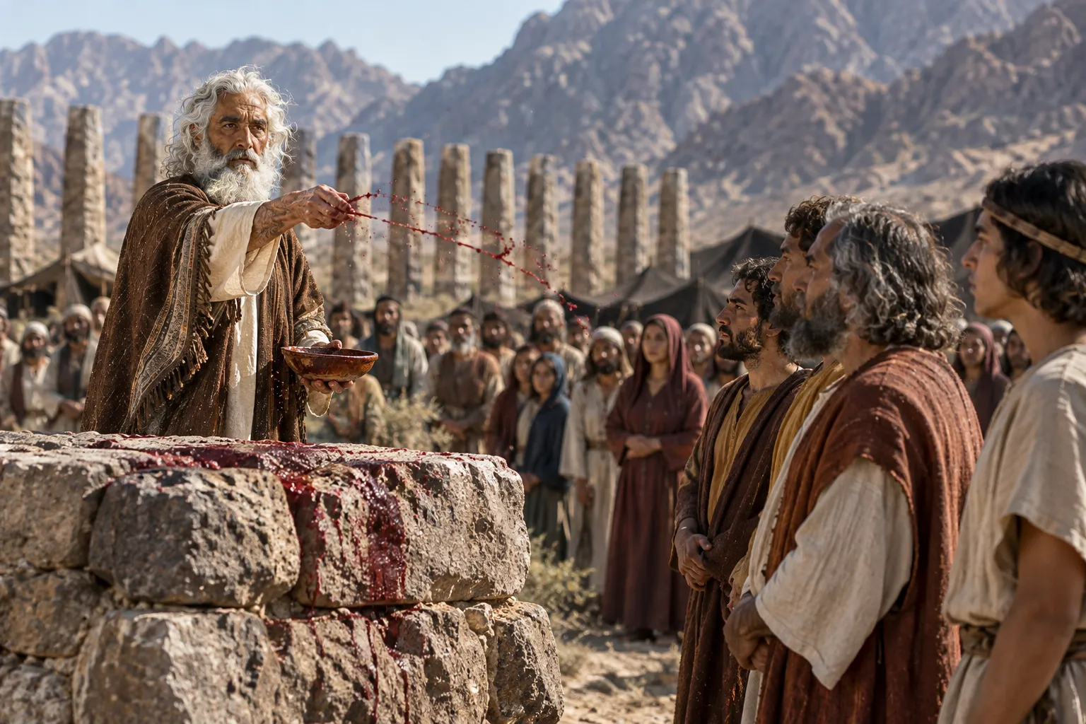The Covenant Sealed with Blood (Exodus 24:4–8)