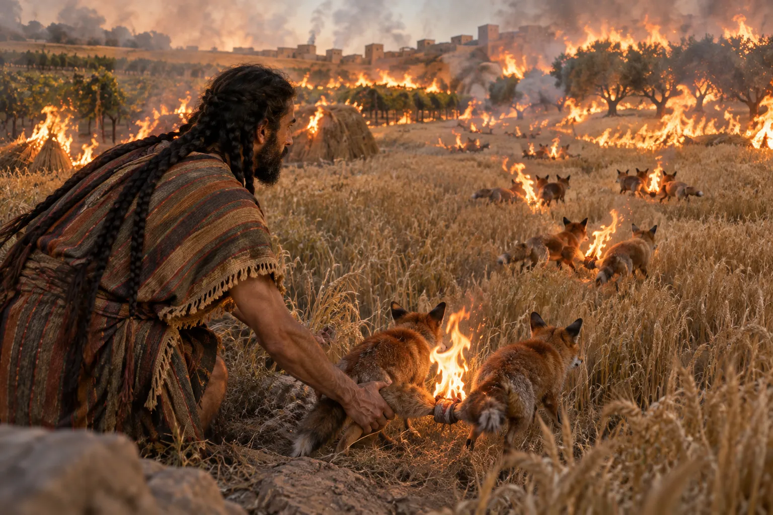 Torches in the Harvest (Judges 15:4–5)