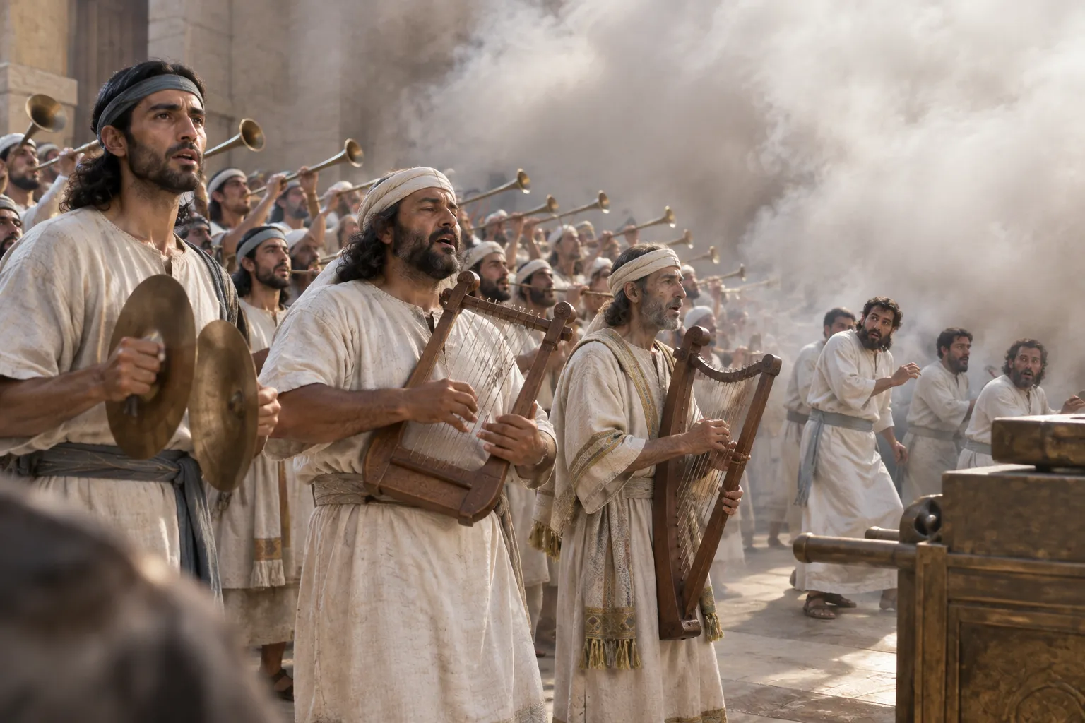 The cloud fills the temple (2 Chronicles 5:11–14)