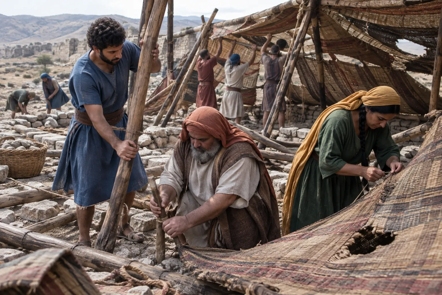 David's fallen tent restored (Amos 9:11–12)