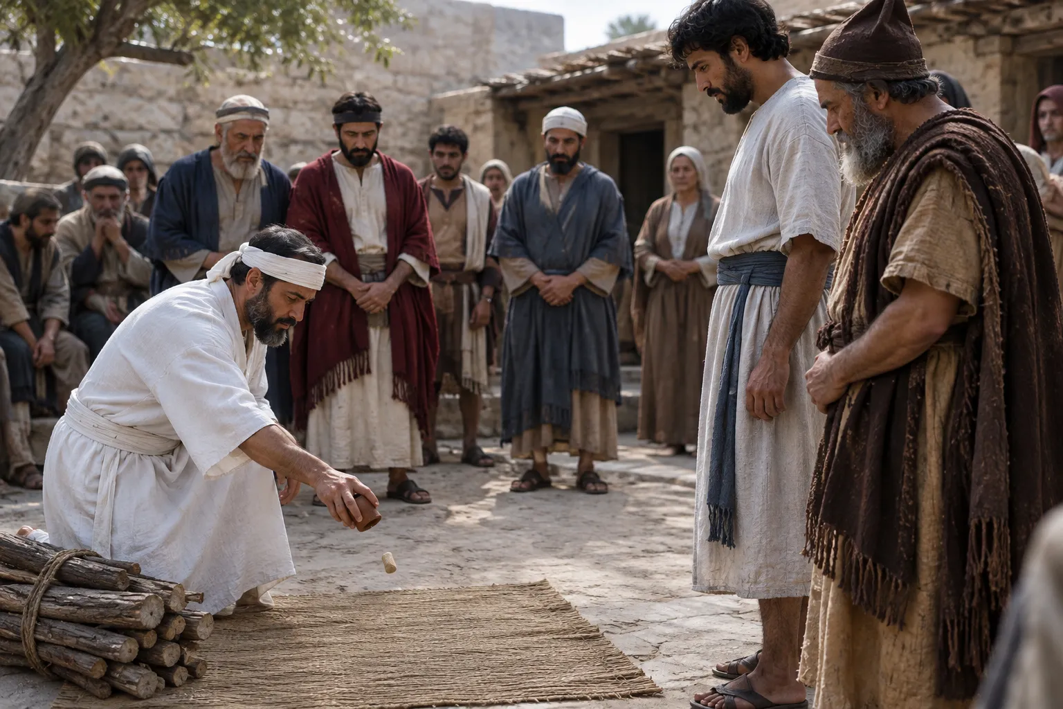 Lots cast for the annual wood offering (Nehemiah 10:34)