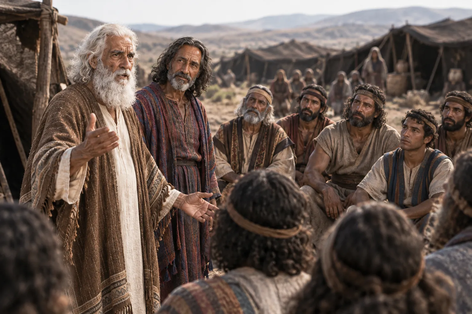 Moses recites the song before Israel (Deuteronomy 32:44–47)