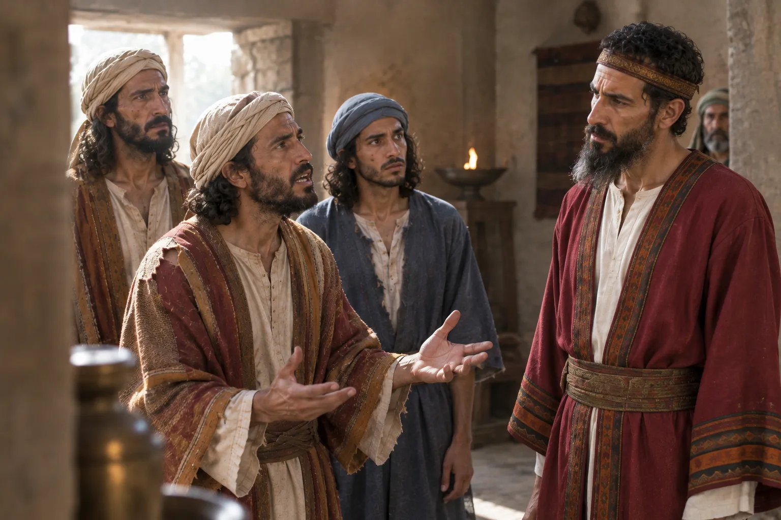 The officials report to Hezekiah (Isaiah 36:22)