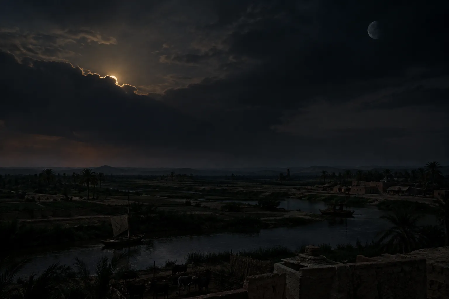 The lights darkened over Egypt (Ezekiel 32:7–8)