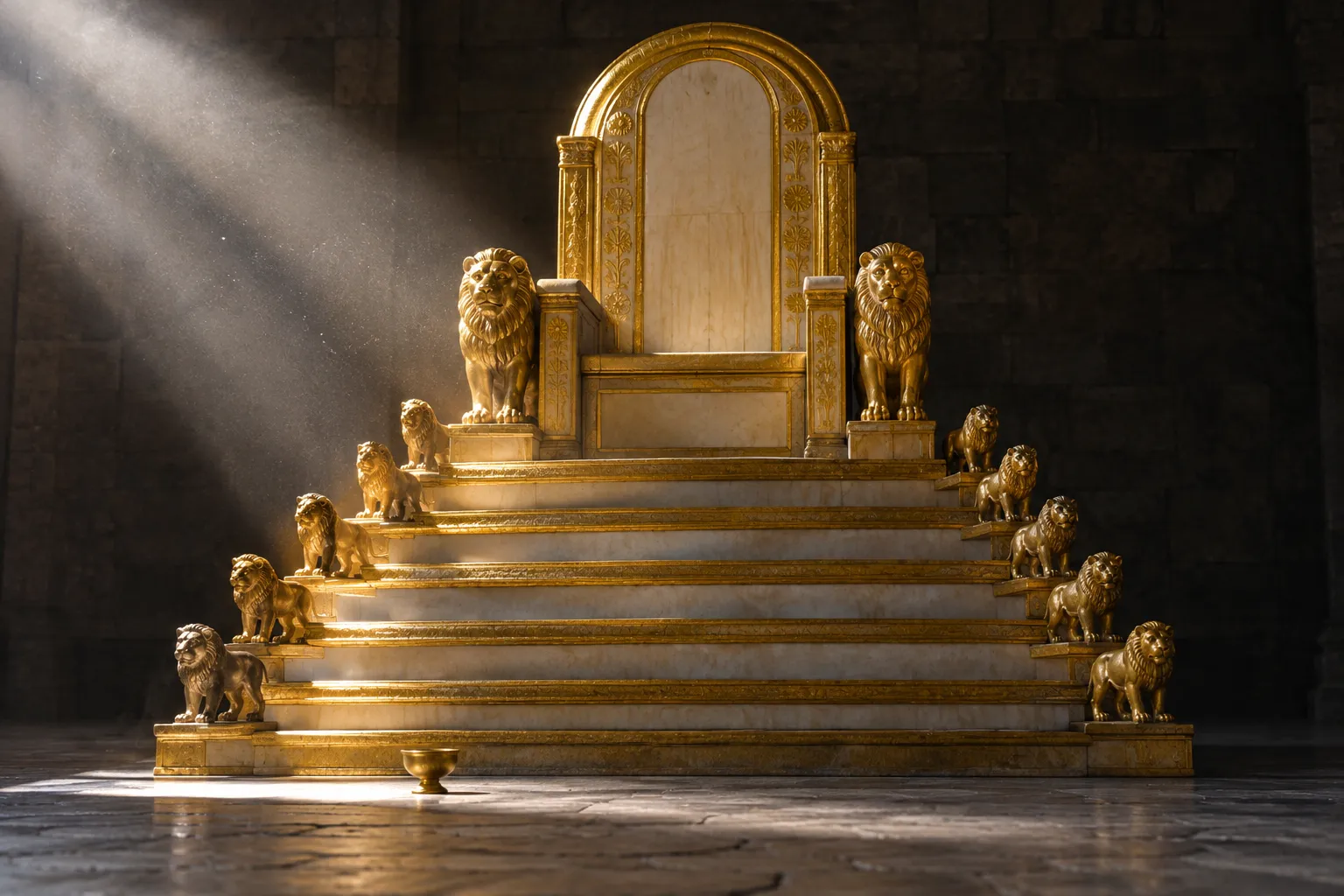 Solomon’s Lion Throne (1 Kings 10:18–20)
