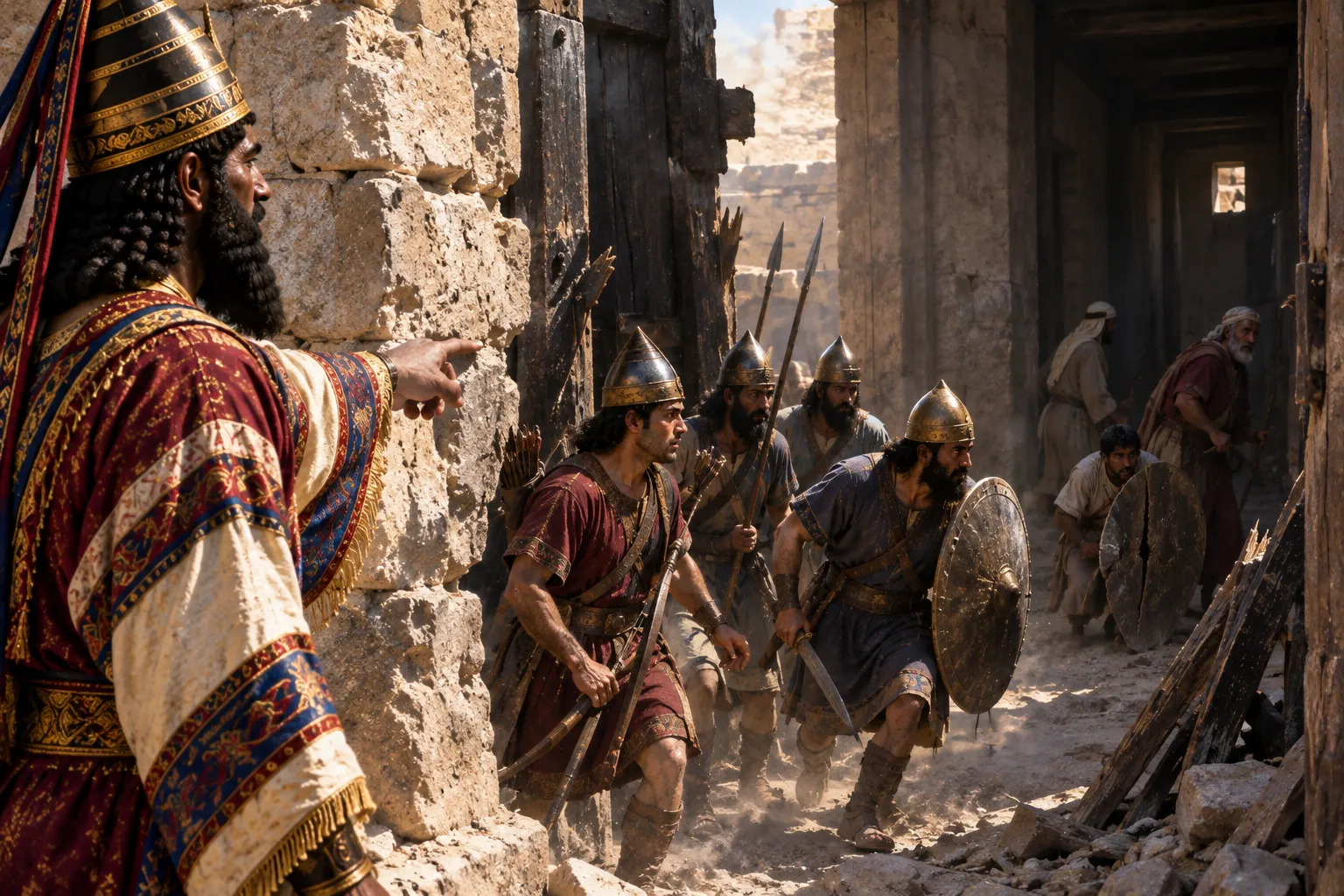 A fortified city of Judah falls (Isaiah 36:1)