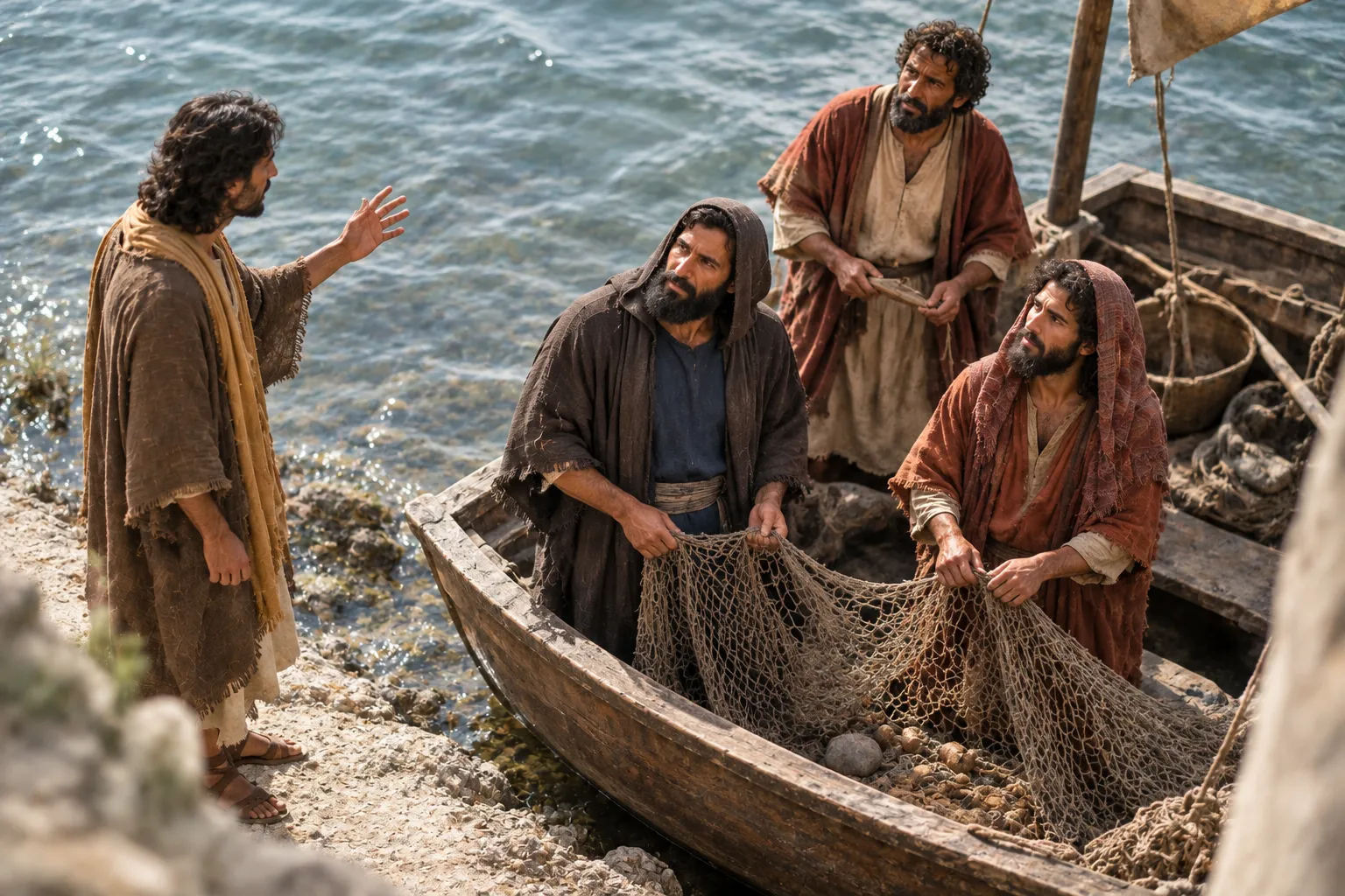 Jesus calls the sons of Zebedee (Matthew 4:21–22)