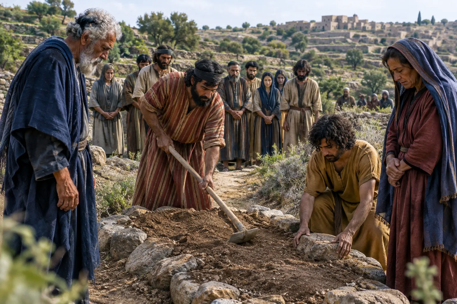 Joshua buried in his inheritance (Joshua 24:29–30)