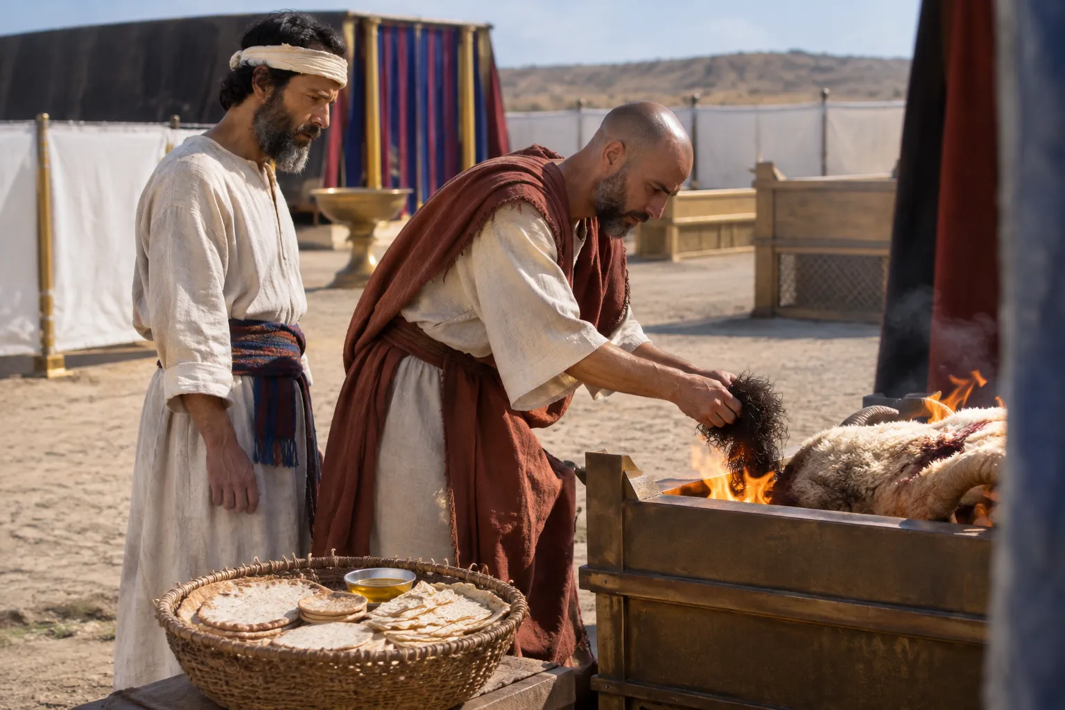 The Consecrated Hair Placed on the Fire (Numbers 6:13–20)