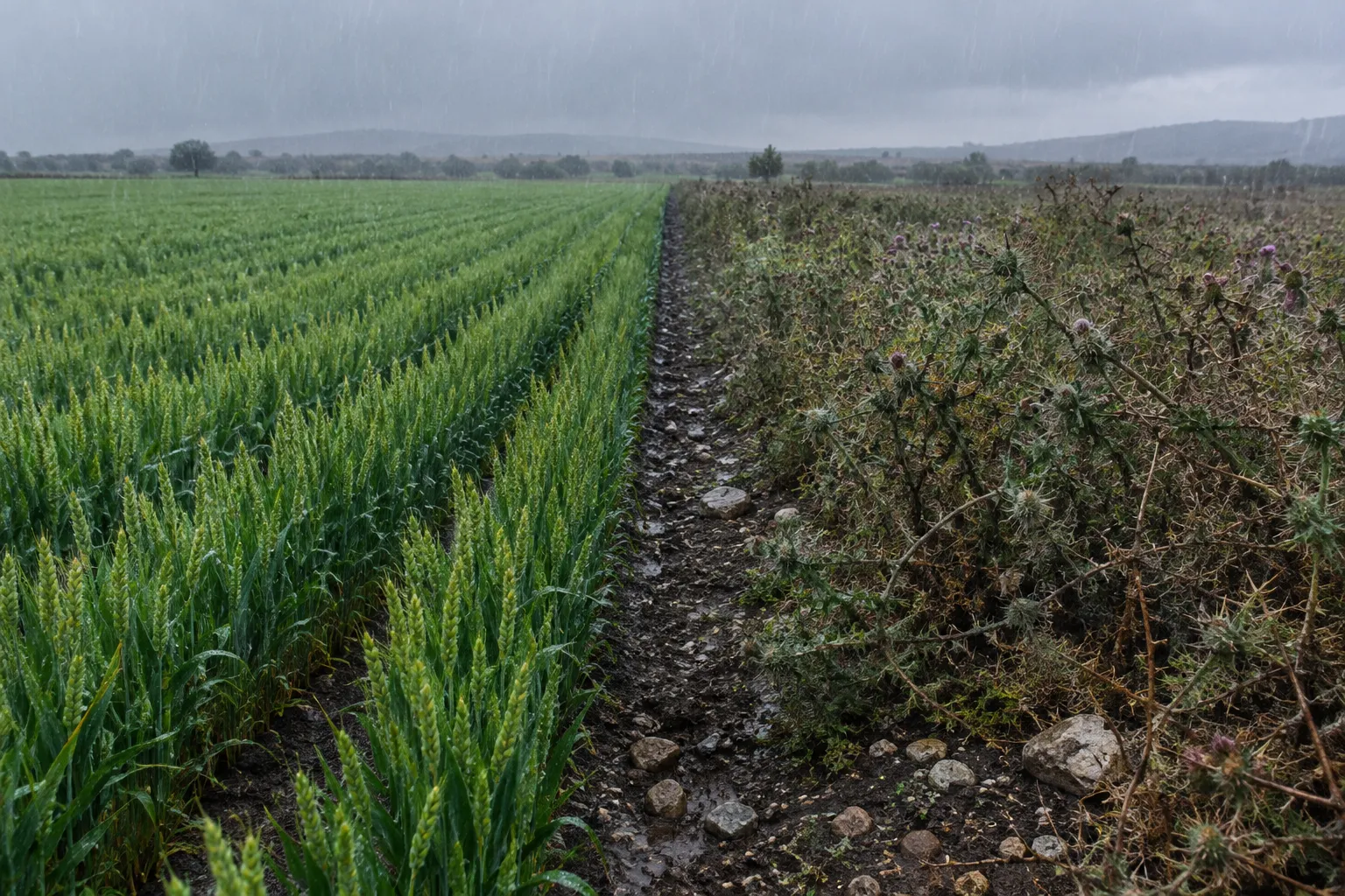 Two lands under the same rain (Hebrews 6:7–8)