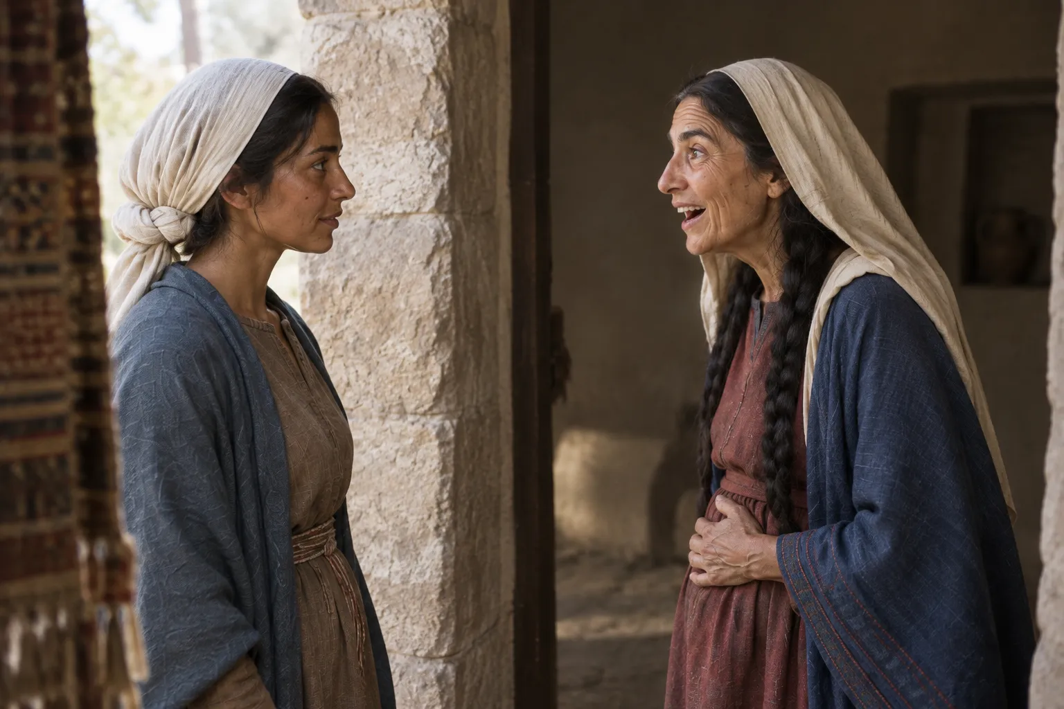 Mary Visits Elizabeth (Luke 1:39–45)
