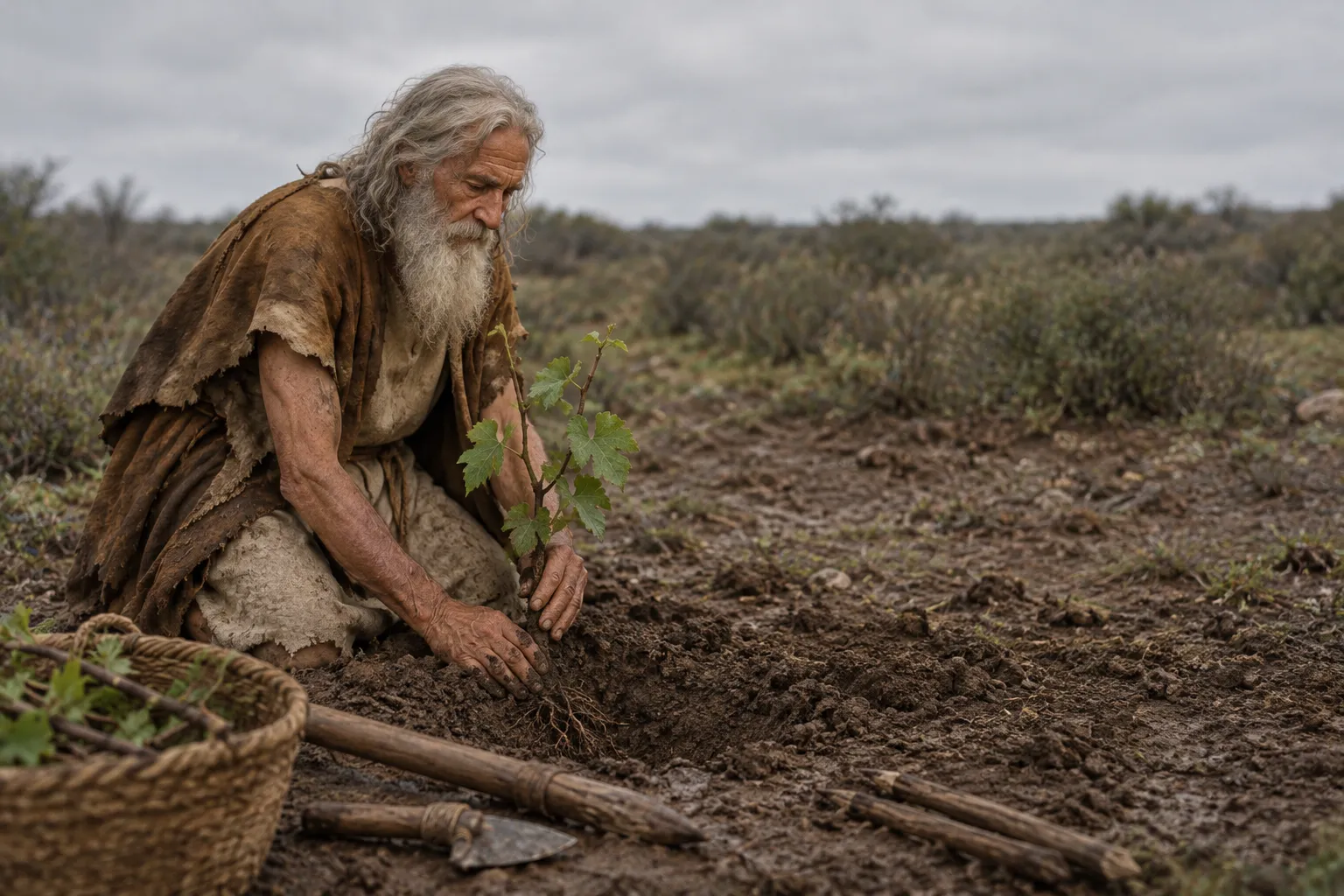 Noah plants a vineyard (Genesis 9:20)