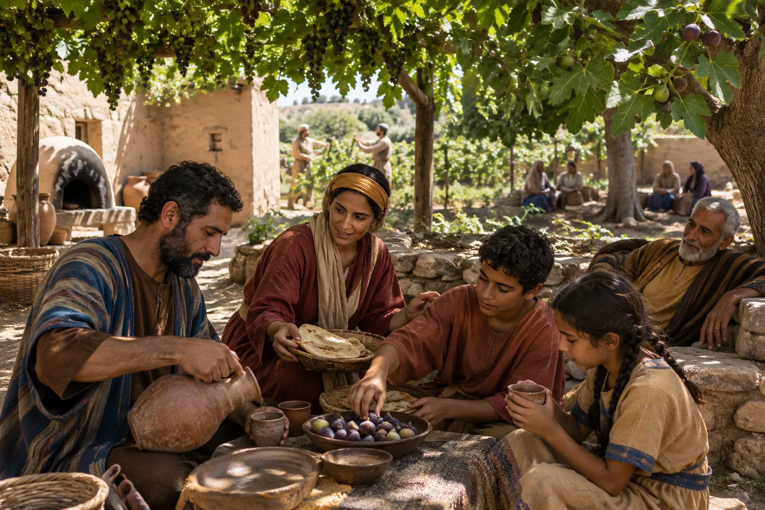 Secure beneath vine and fig tree (1 Kings 4:20–25)