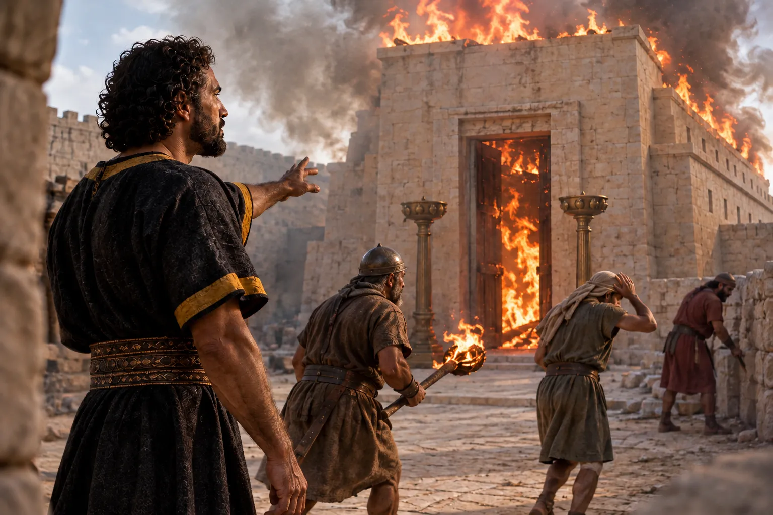 Solomon’s Temple Burns (2 Kings 25:8–10)
