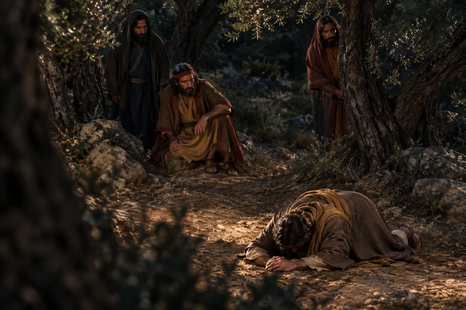 Jesus prays in Gethsemane (Mark 14:32–36)