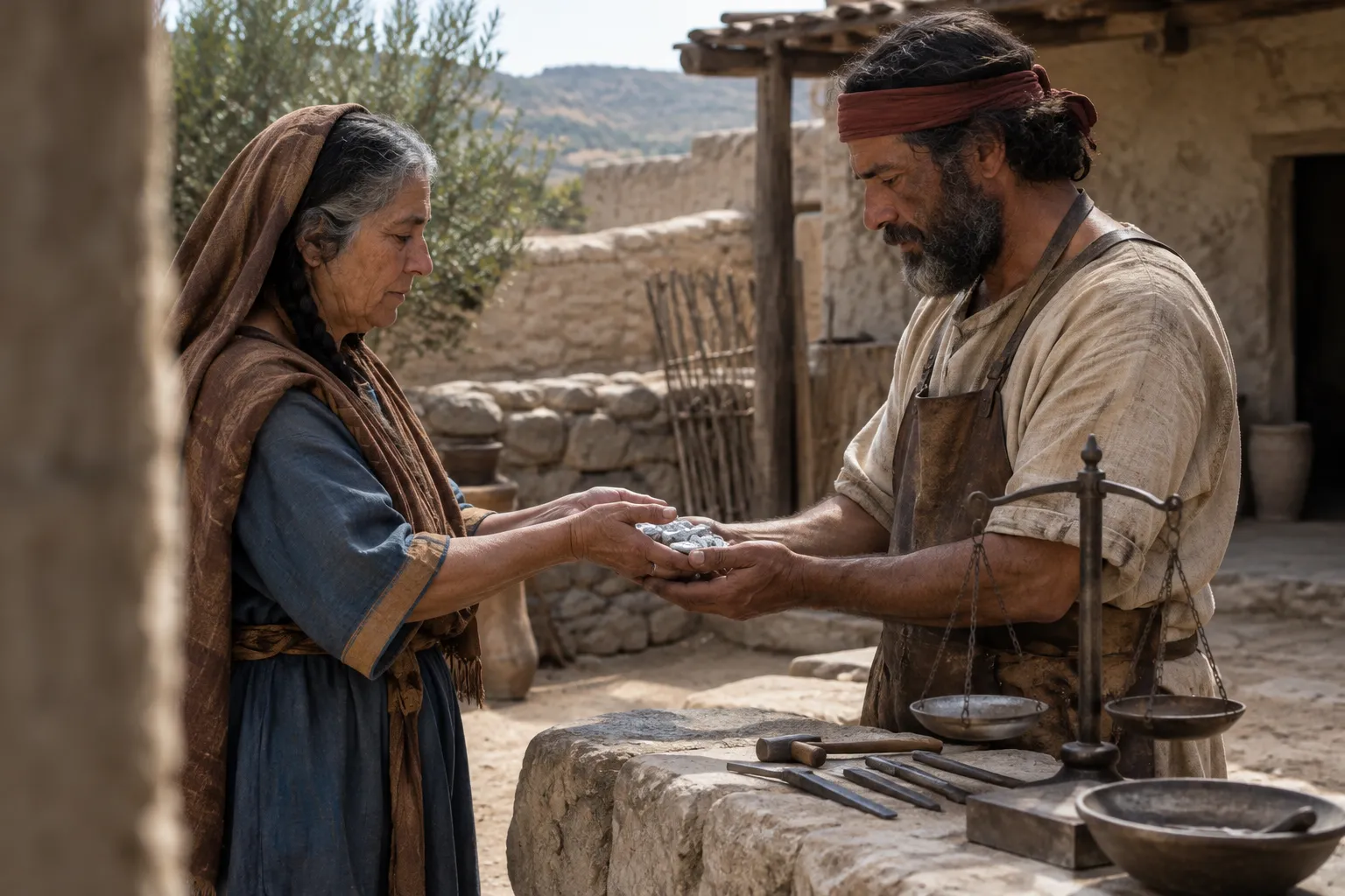 Silver Given to the Silversmith (Judges 17:4)