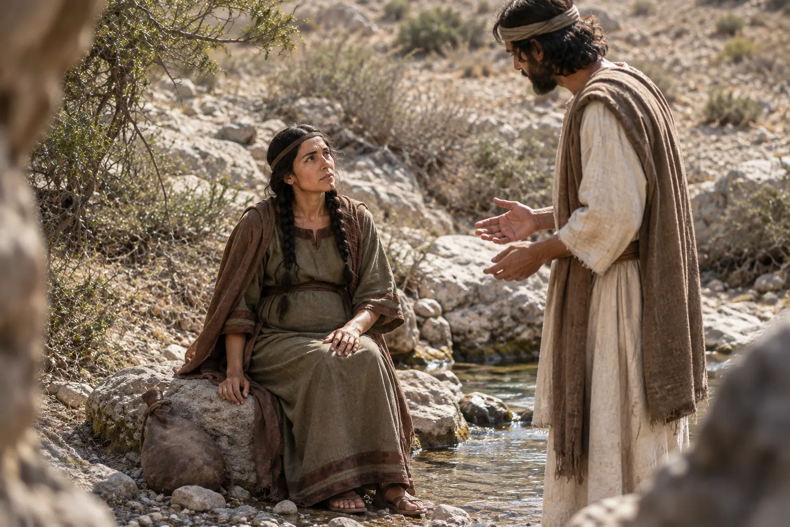 Hagar found at the spring (Genesis 16:6–12)