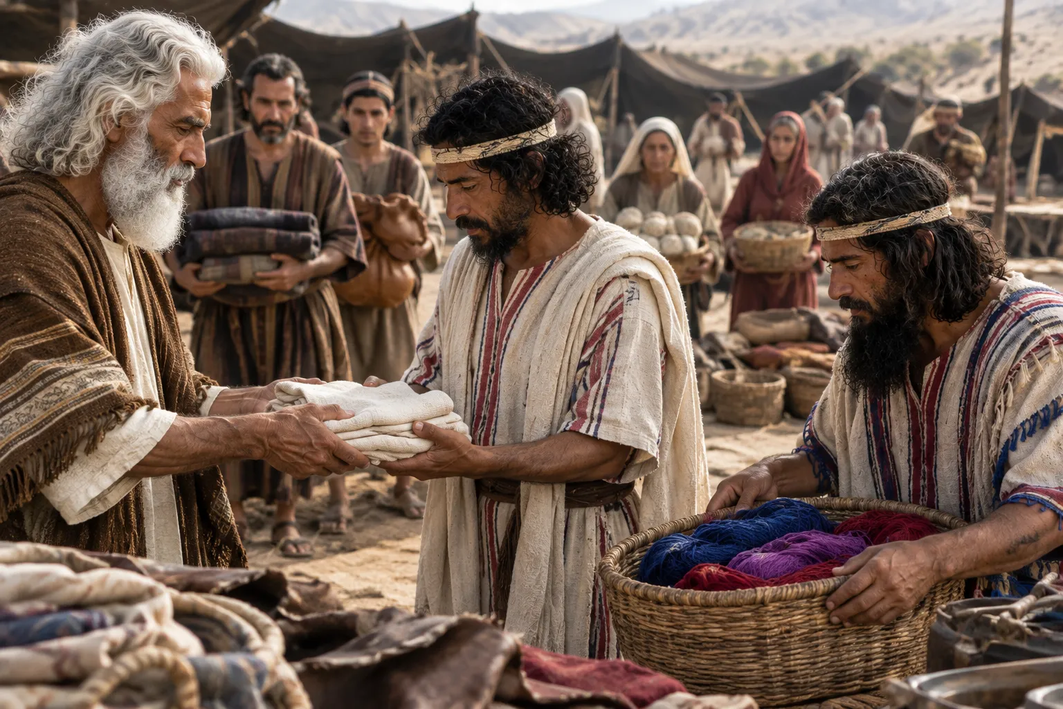 The gifts are delivered for the work (Exodus 36:2–3)