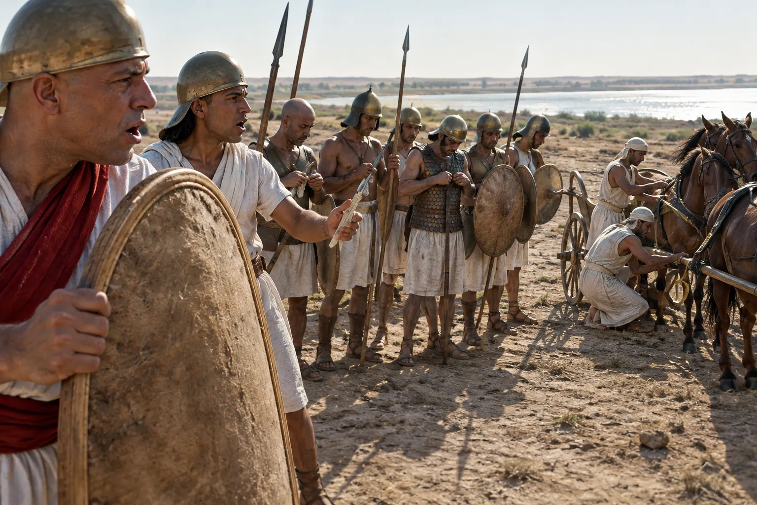 Egypt Draws Up for Battle (Jeremiah 46:3–4)