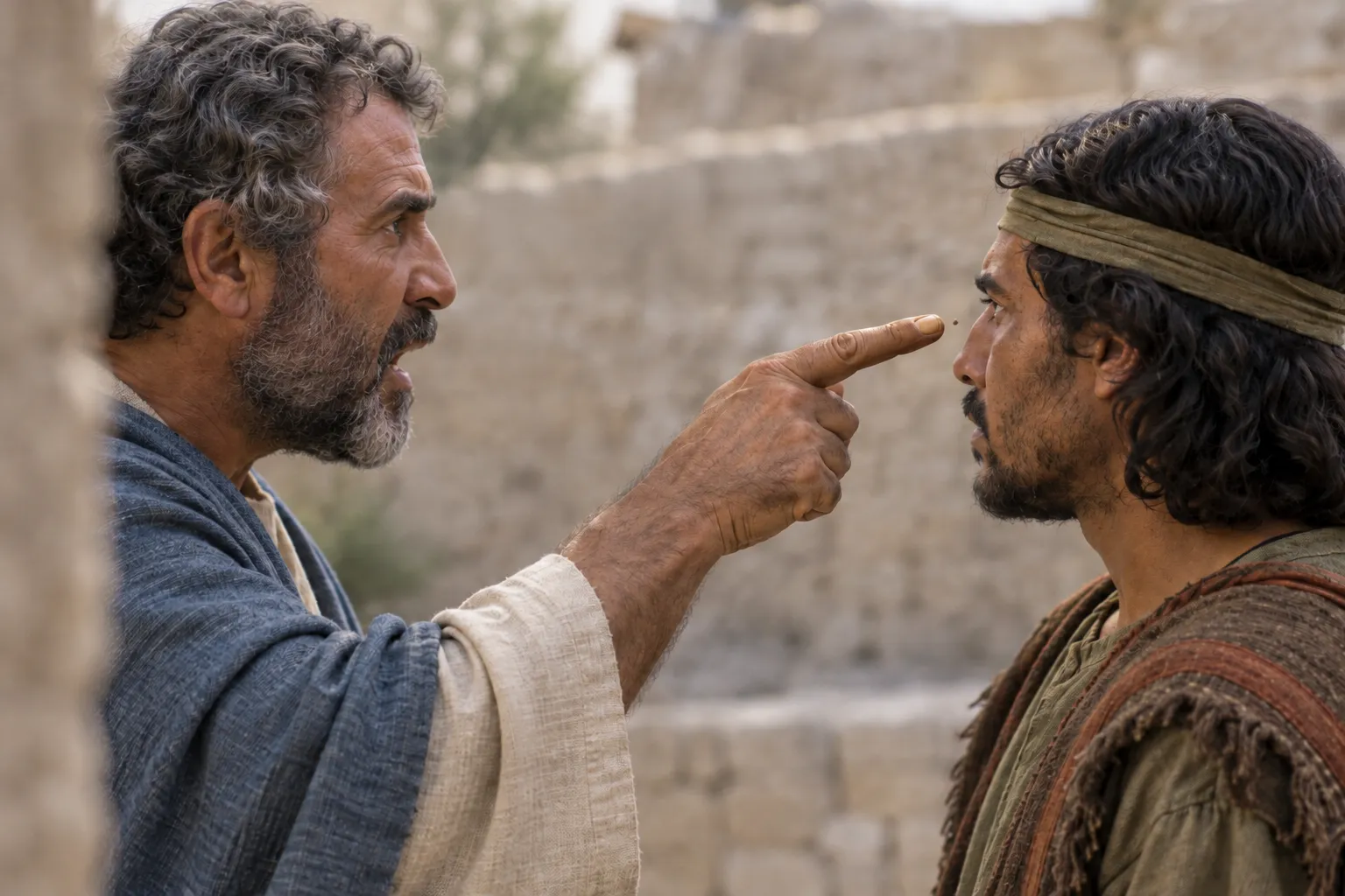 The speck and the beam (Matthew 7:3–5)