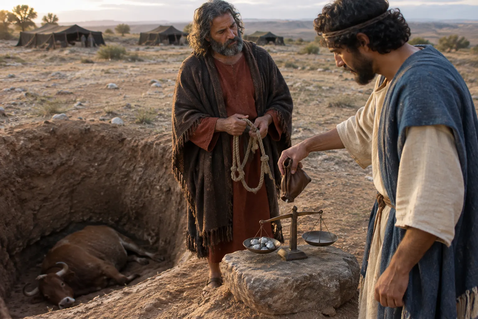 Restitution for the ox in the pit (Exodus 21:33–34)