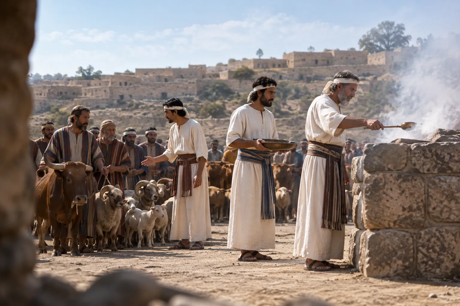 Sacrifices in abundance for all Israel (1 Chronicles 29:21)