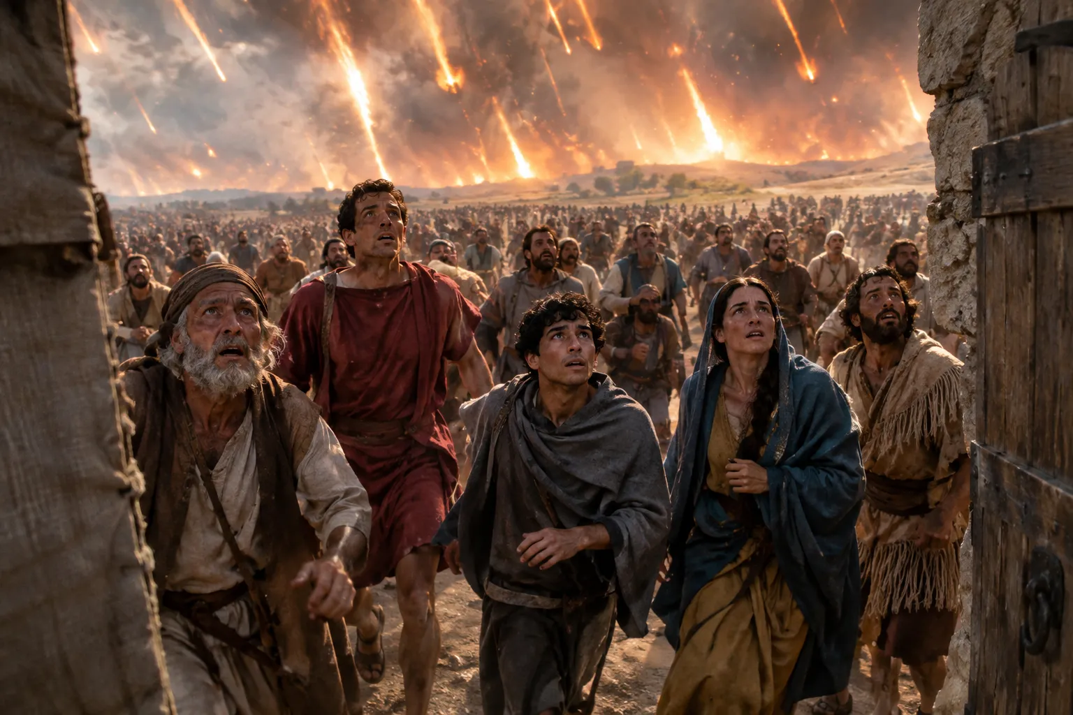 Fire descends on the gathered nations (Revelation 20:7–9)