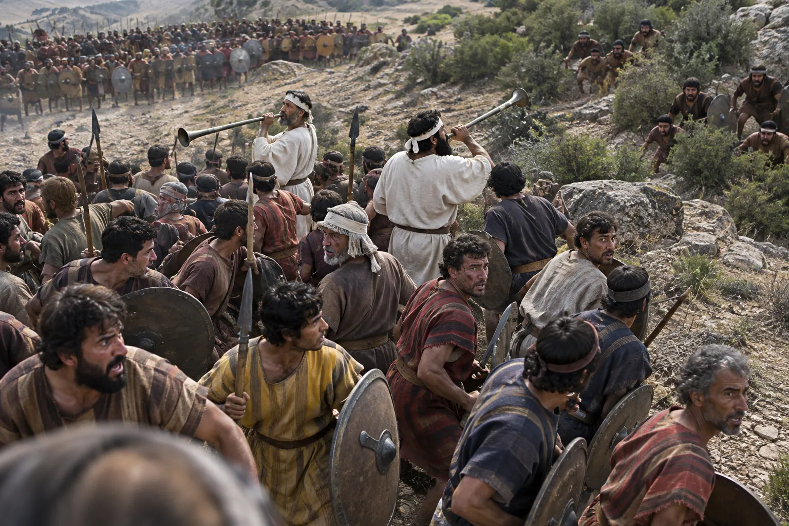 Judah Discovers the Ambush (2 Chronicles 13:13–14)