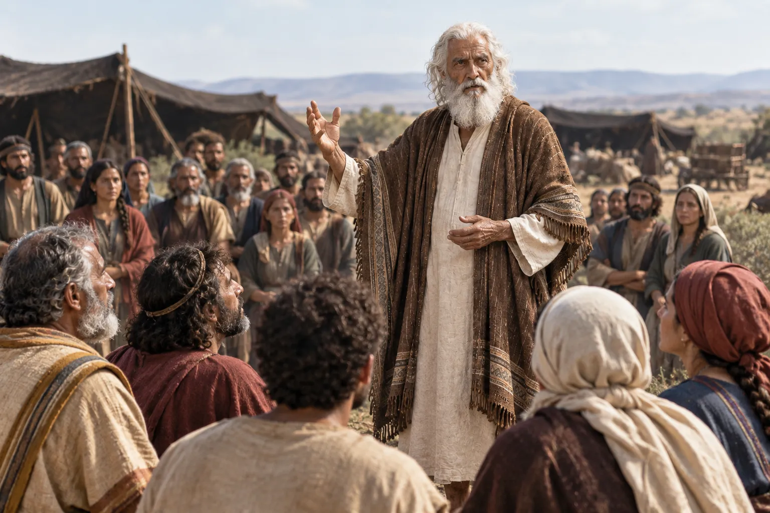 Moses teaches Israel (Deuteronomy 6:1–5)