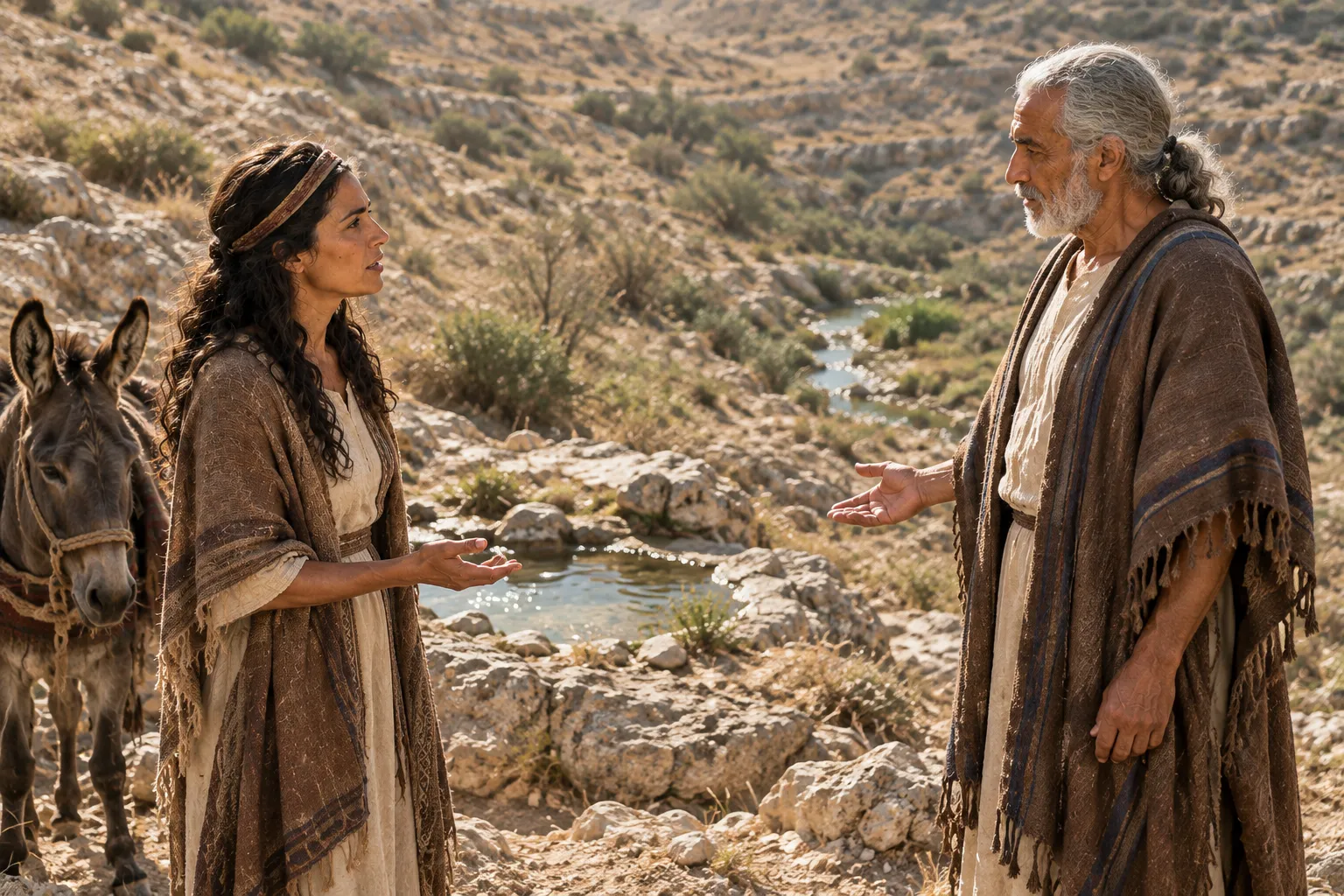 Acsah receives the upper and lower springs (Joshua 15:19)