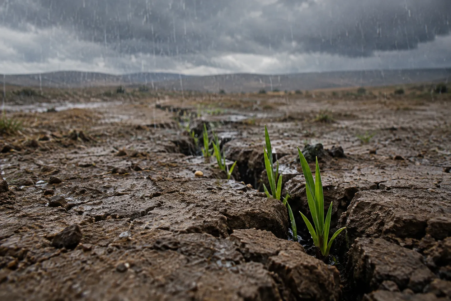 Righteousness rains and salvation sprouts (Isaiah 45:8)