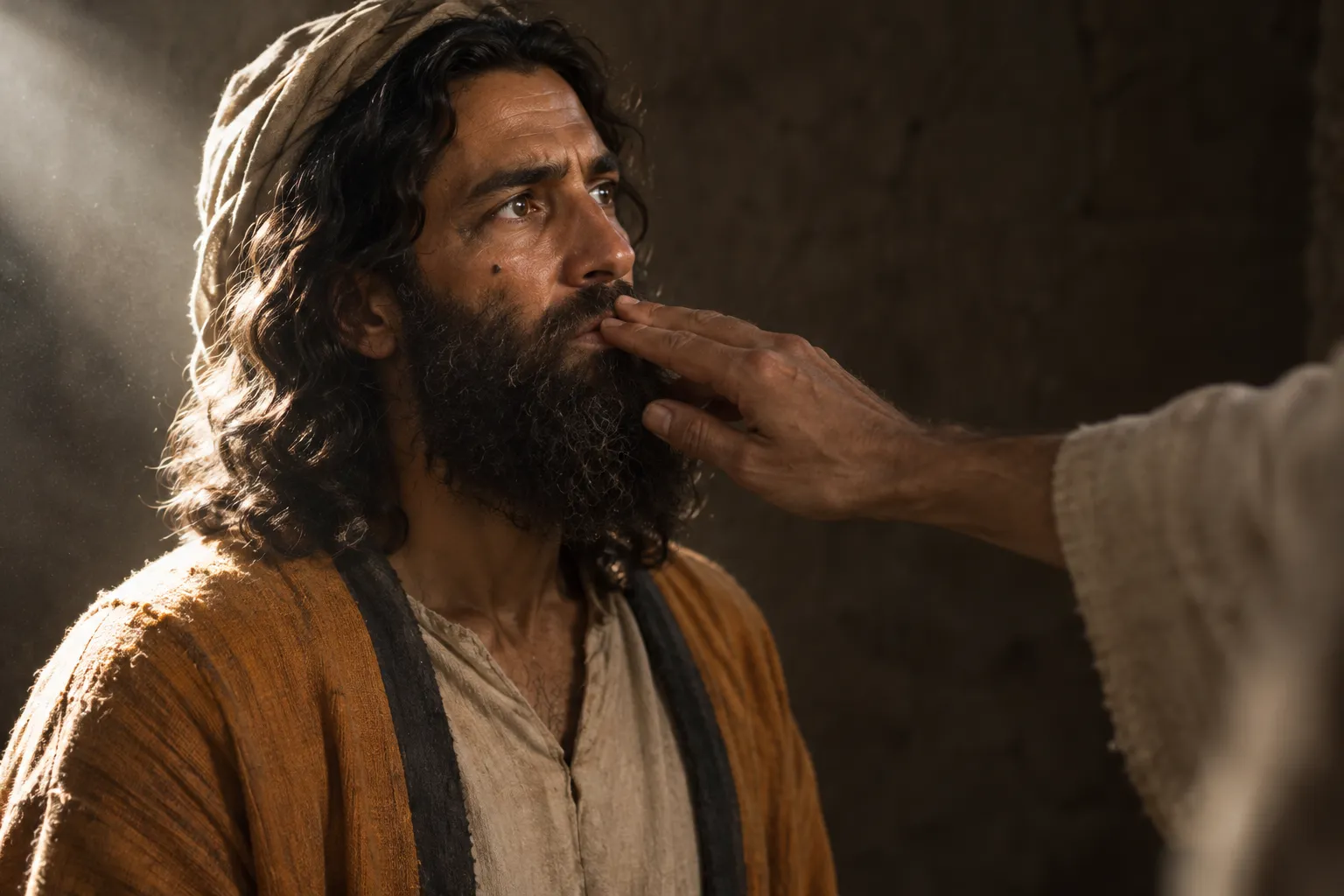 The LORD touches Jeremiah’s mouth (Jeremiah 1:9–10)