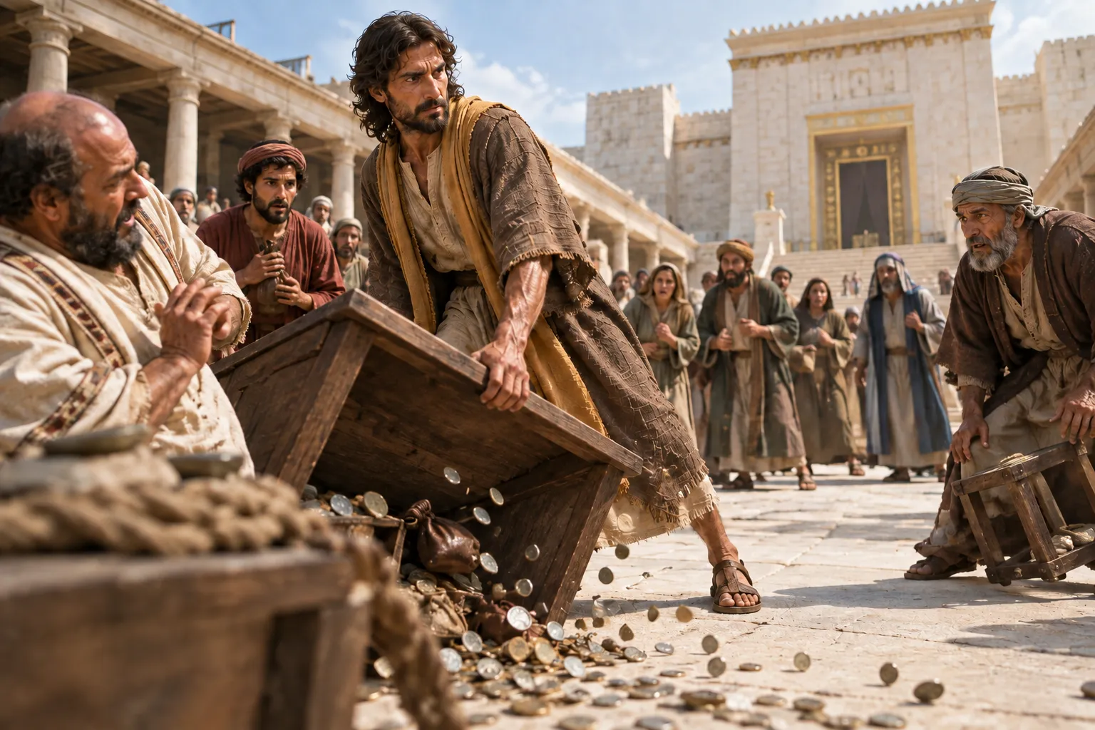 The Temple Courts Disrupted (Mark 11:15–18)