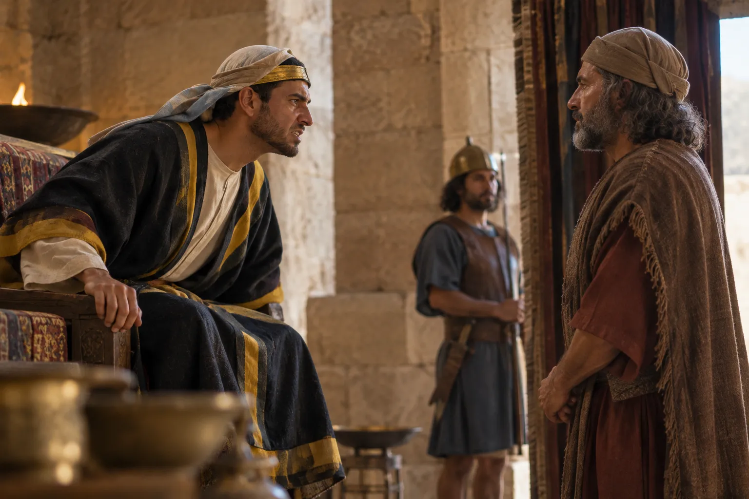 Calmness before an angry ruler (Ecclesiastes 10:4)