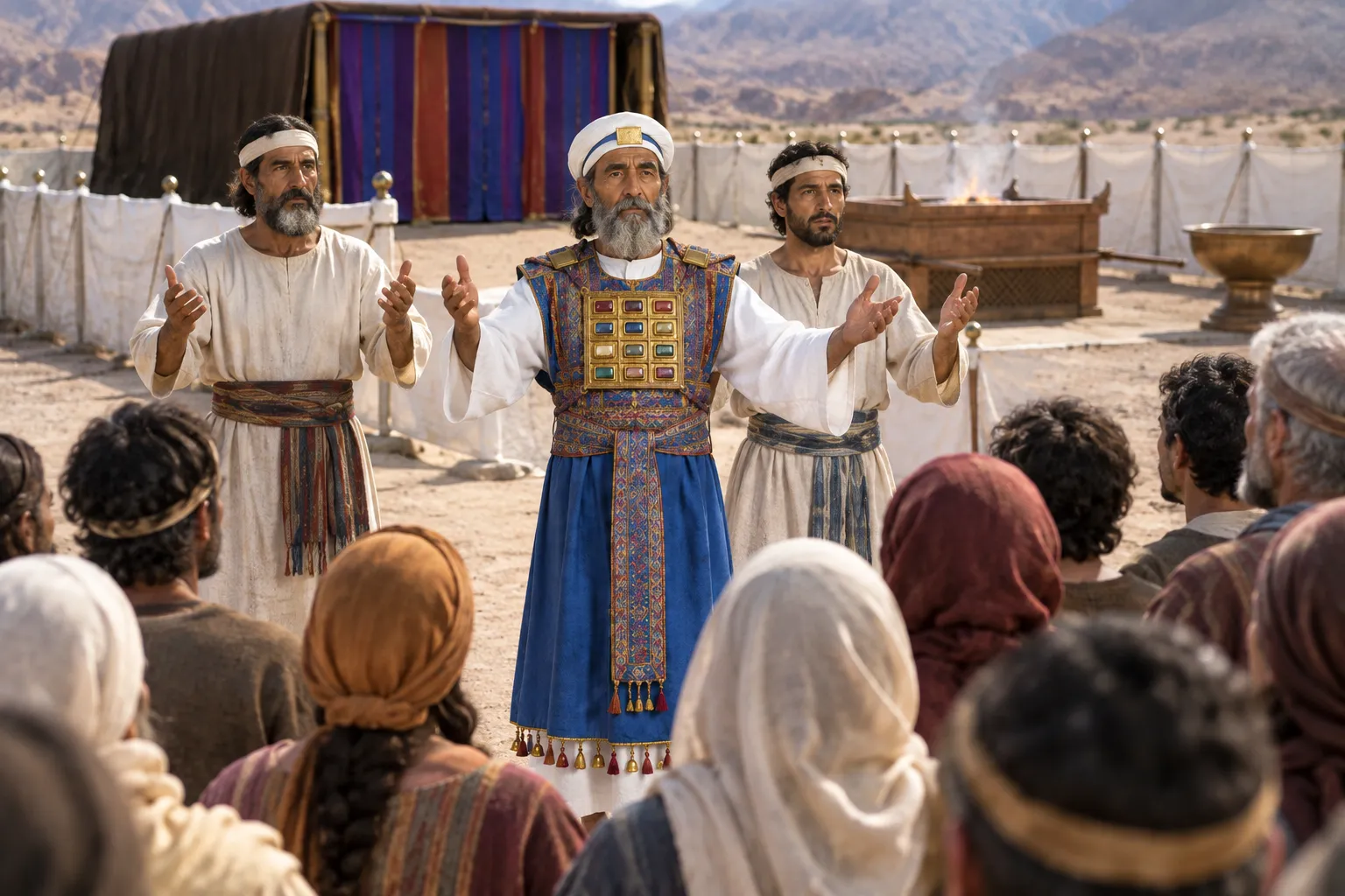 Aaron and His Sons Bless Israel (Numbers 6:23–27)