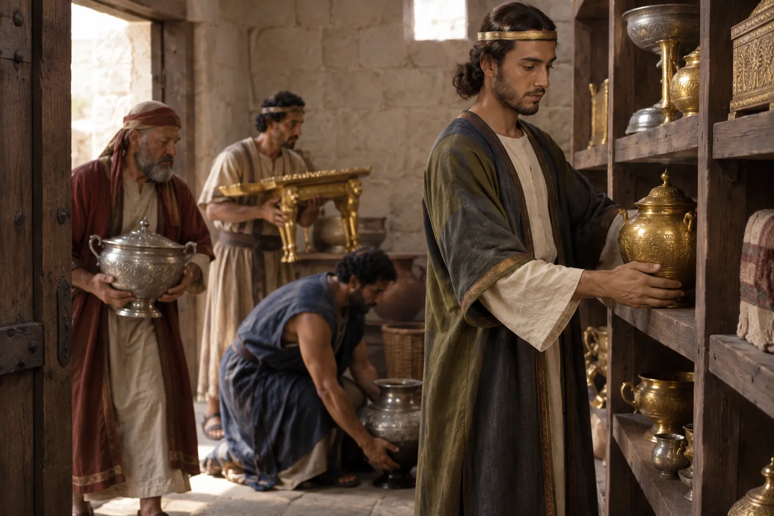 Dedicated Goods Enter the Treasury (1 Kings 7:51)