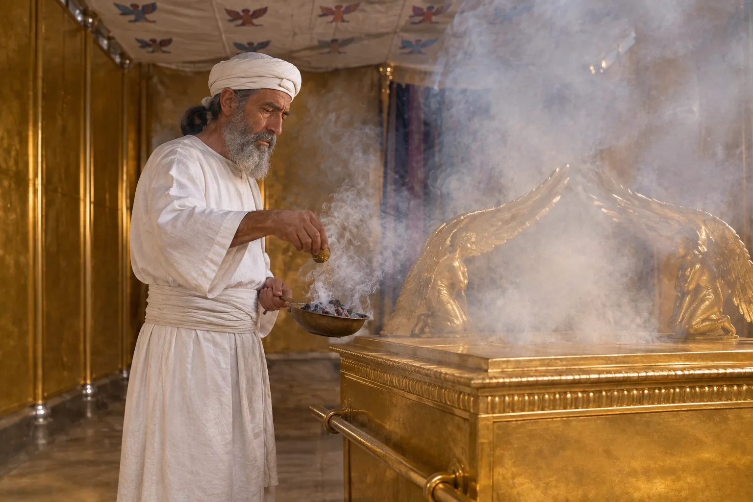 Incense Before the Mercy Seat (Leviticus 16:12–13)