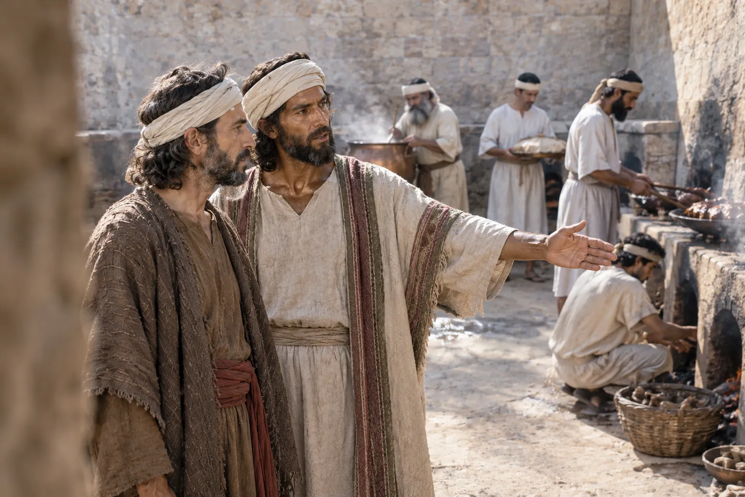 The sacrifice kitchens in a corner court (Ezekiel 46:21–24)