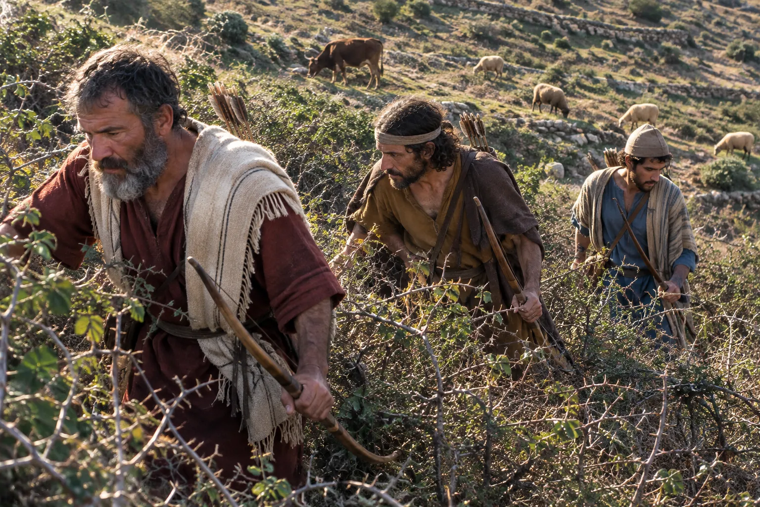 The vineyards become thorns (Isaiah 7:23–25)