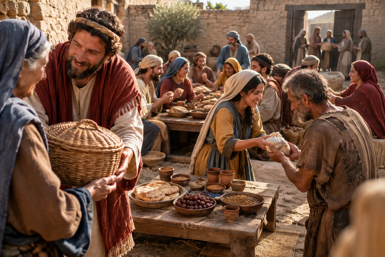 Sorrow turns to feasting and gifts (Esther 9:17–23)
