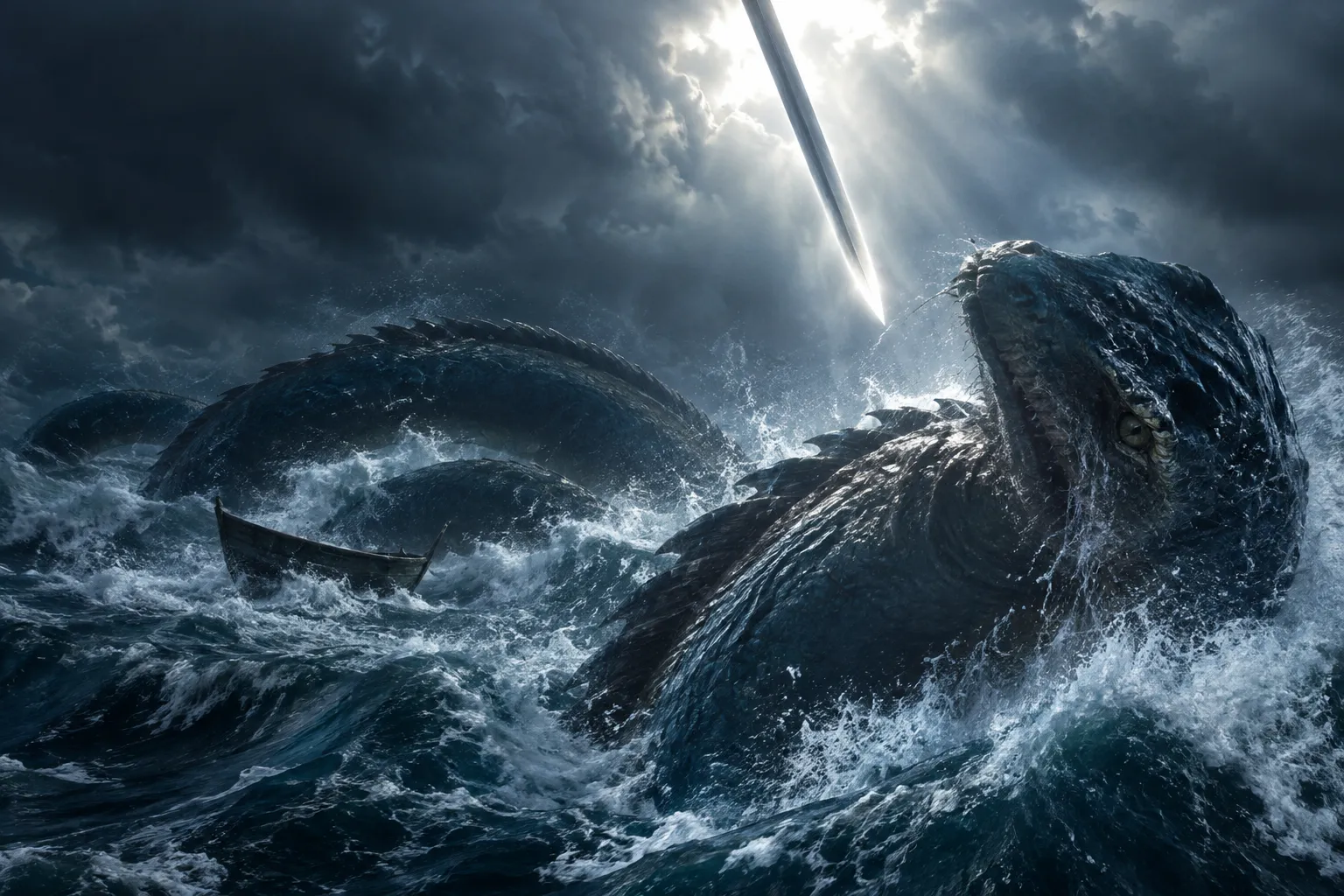 The Sword Descends on Leviathan (Isaiah 27:1)